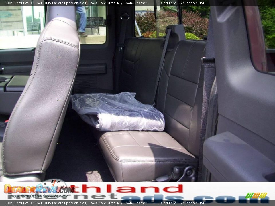 2009 Ford F250 Super Duty Lariat SuperCab 4x4 Royal Red Metallic / Ebony Leather Photo #11