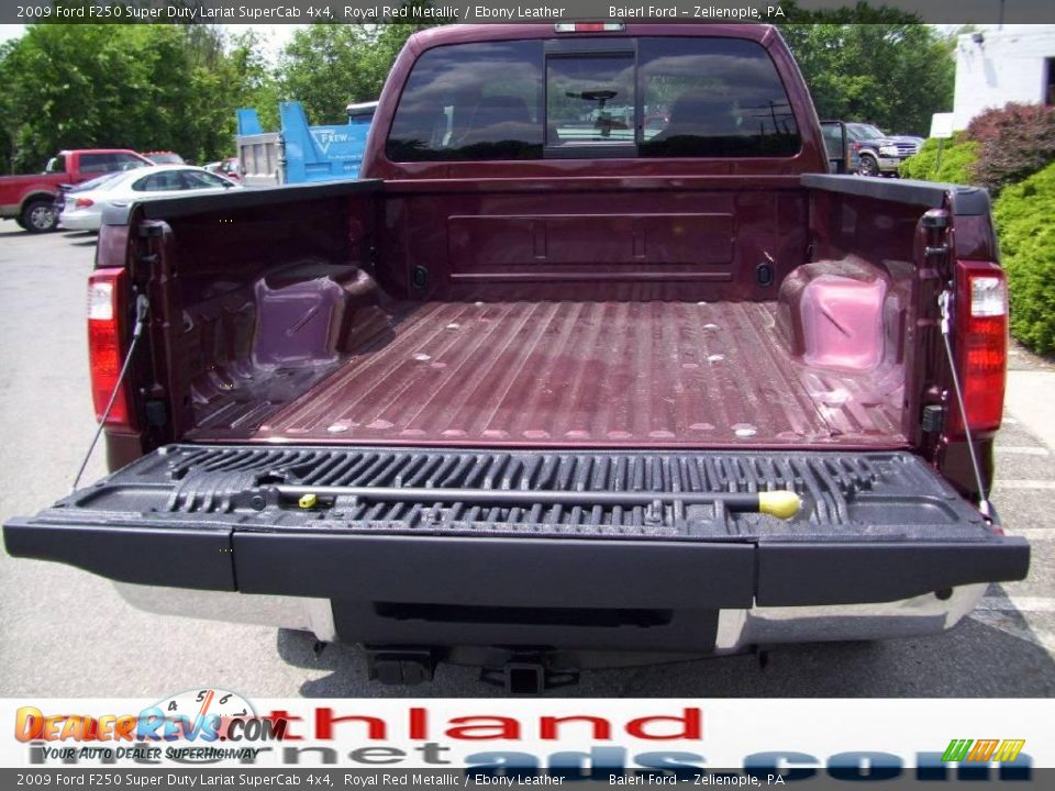 2009 Ford F250 Super Duty Lariat SuperCab 4x4 Royal Red Metallic / Ebony Leather Photo #13