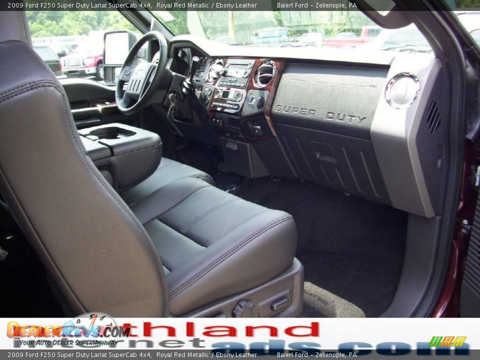 2009 Ford F250 Super Duty Lariat SuperCab 4x4 Royal Red Metallic / Ebony Leather Photo #15