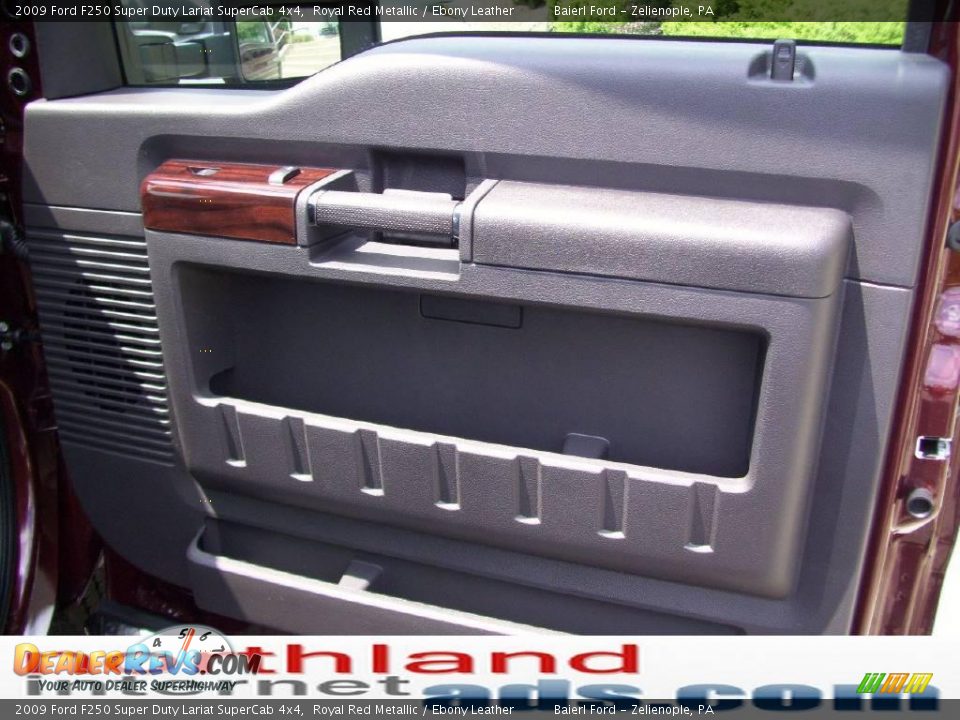 2009 Ford F250 Super Duty Lariat SuperCab 4x4 Royal Red Metallic / Ebony Leather Photo #16