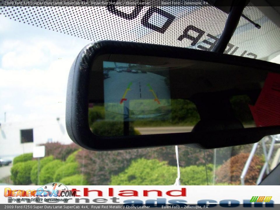 2009 Ford F250 Super Duty Lariat SuperCab 4x4 Royal Red Metallic / Ebony Leather Photo #17