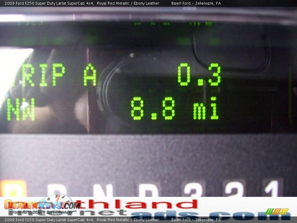 2009 Ford F250 Super Duty Lariat SuperCab 4x4 Royal Red Metallic / Ebony Leather Photo #20