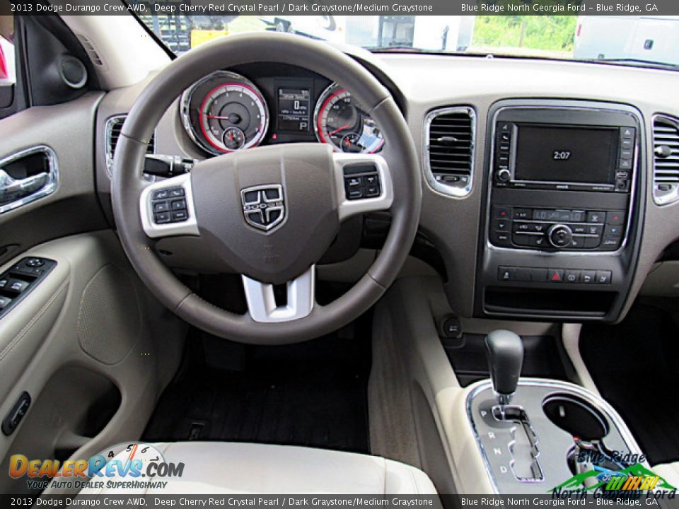 2013 Dodge Durango Crew AWD Deep Cherry Red Crystal Pearl / Dark Graystone/Medium Graystone Photo #16