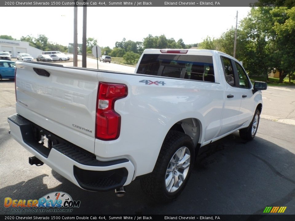 2020 Chevrolet Silverado 1500 Custom Double Cab 4x4 Summit White / Jet Black Photo #7