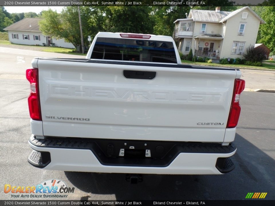 2020 Chevrolet Silverado 1500 Custom Double Cab 4x4 Summit White / Jet Black Photo #8