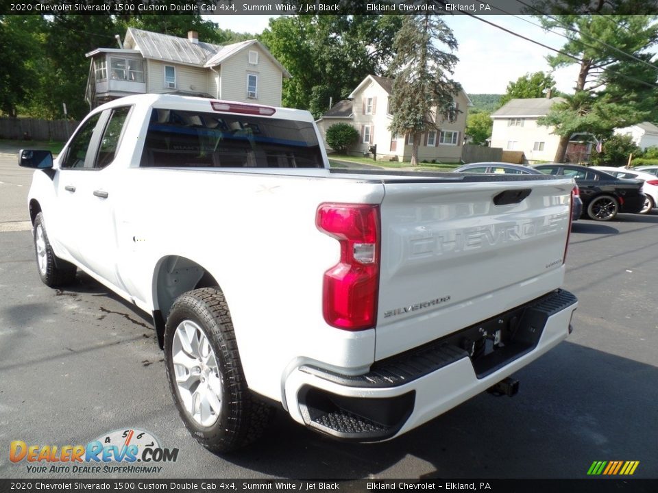 2020 Chevrolet Silverado 1500 Custom Double Cab 4x4 Summit White / Jet Black Photo #9