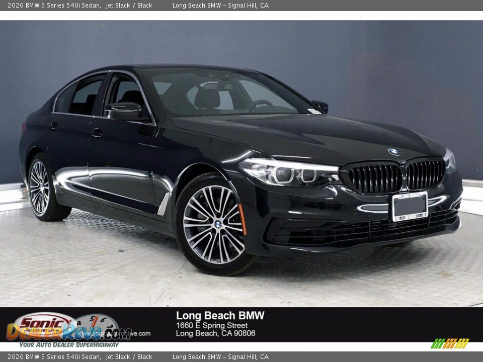 2020 BMW 5 Series 540i Sedan Jet Black / Black Photo #1