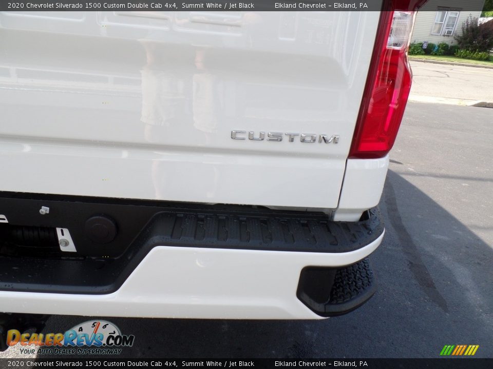 2020 Chevrolet Silverado 1500 Custom Double Cab 4x4 Summit White / Jet Black Photo #13