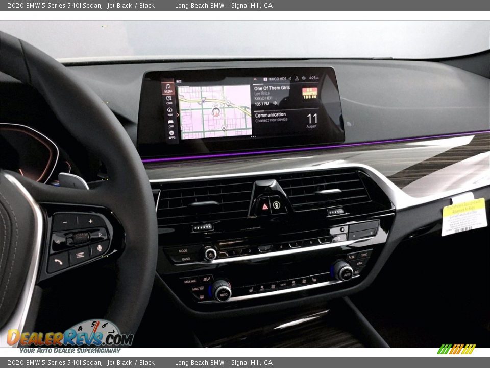 2020 BMW 5 Series 540i Sedan Jet Black / Black Photo #6