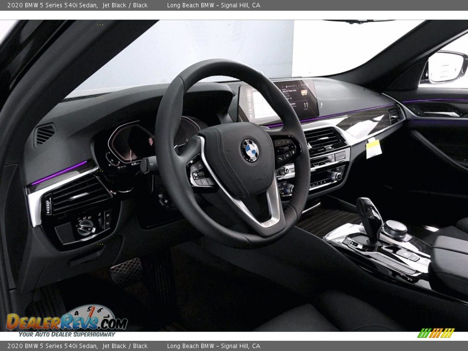 2020 BMW 5 Series 540i Sedan Jet Black / Black Photo #7