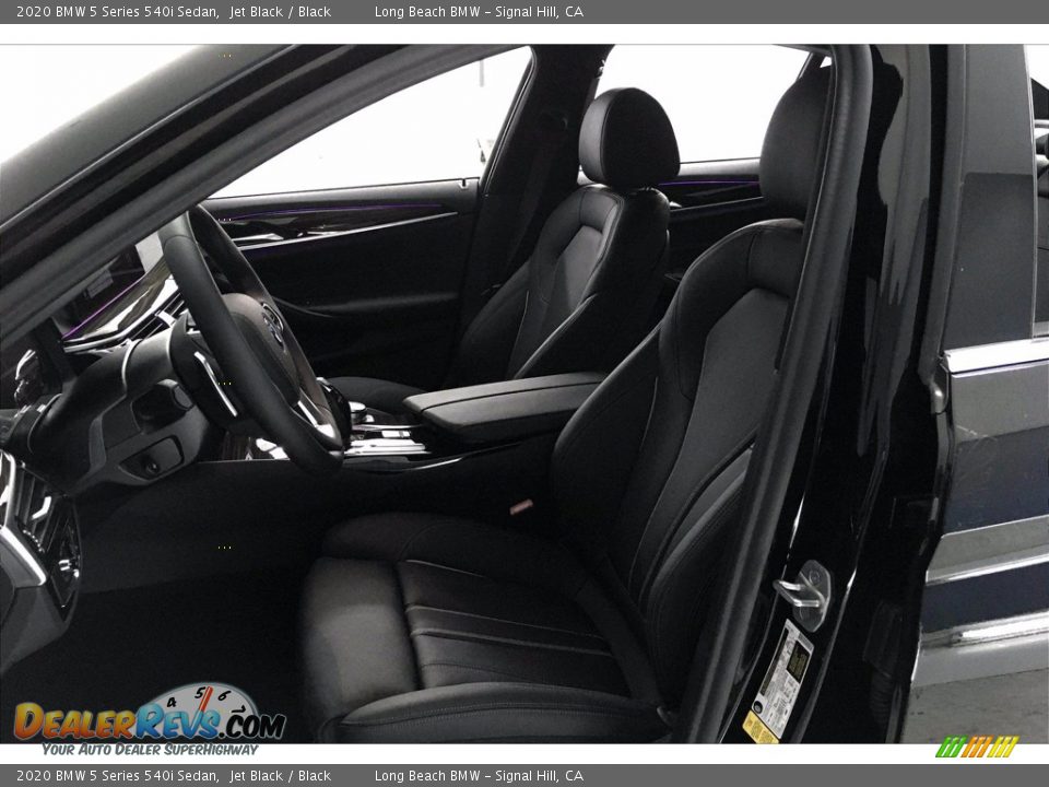 2020 BMW 5 Series 540i Sedan Jet Black / Black Photo #9