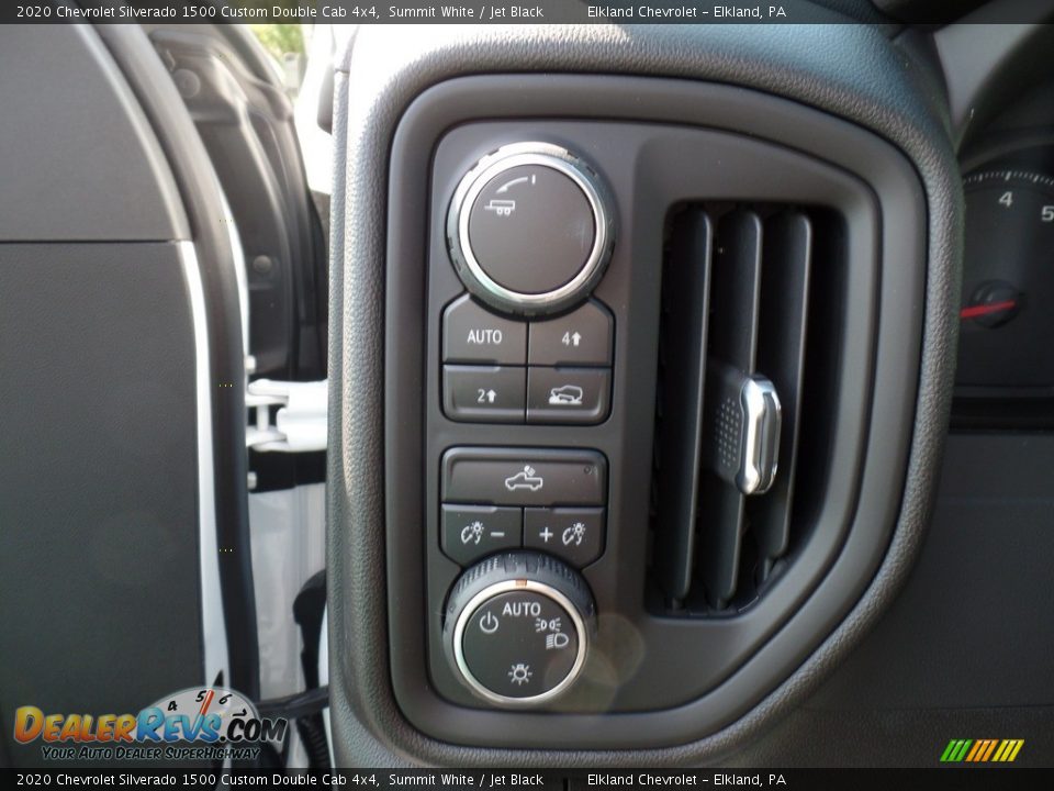 2020 Chevrolet Silverado 1500 Custom Double Cab 4x4 Summit White / Jet Black Photo #21
