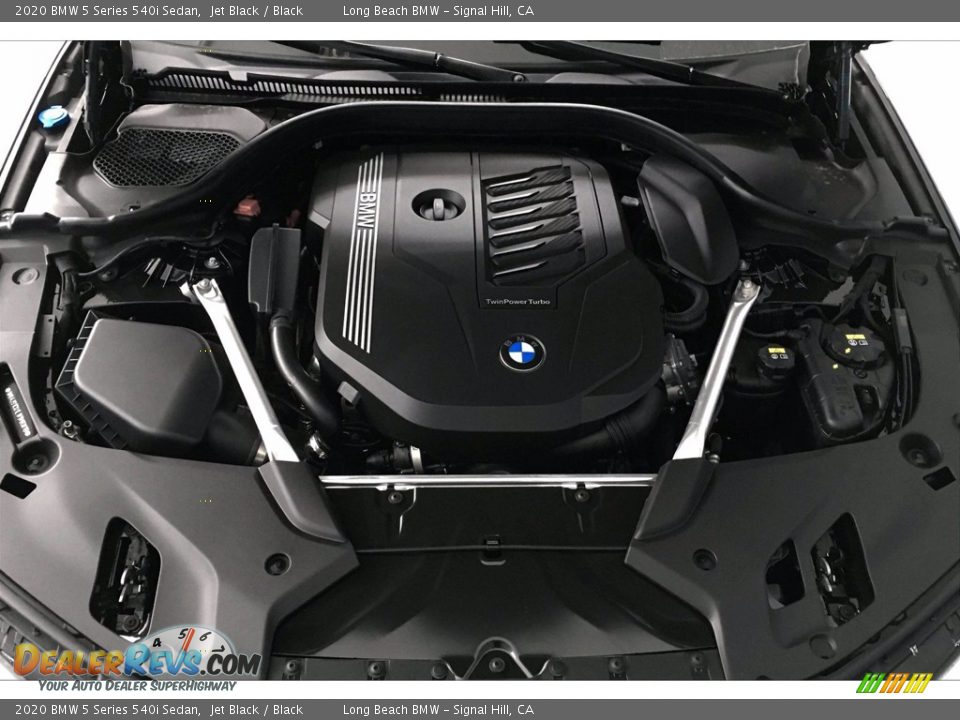 2020 BMW 5 Series 540i Sedan Jet Black / Black Photo #10