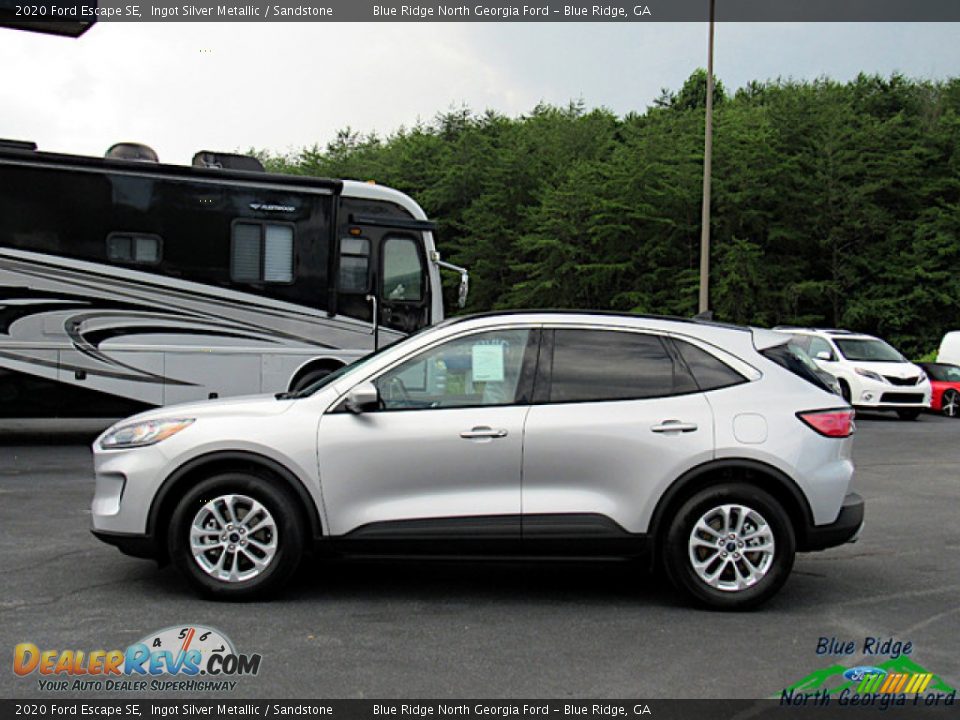 2020 Ford Escape SE Ingot Silver Metallic / Sandstone Photo #2