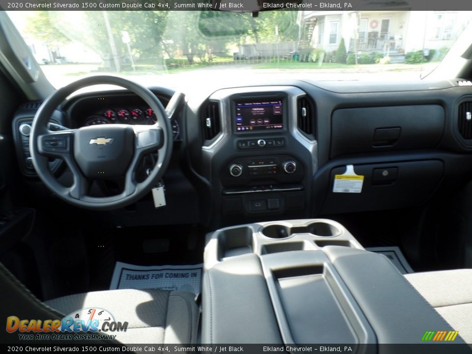 2020 Chevrolet Silverado 1500 Custom Double Cab 4x4 Summit White / Jet Black Photo #31