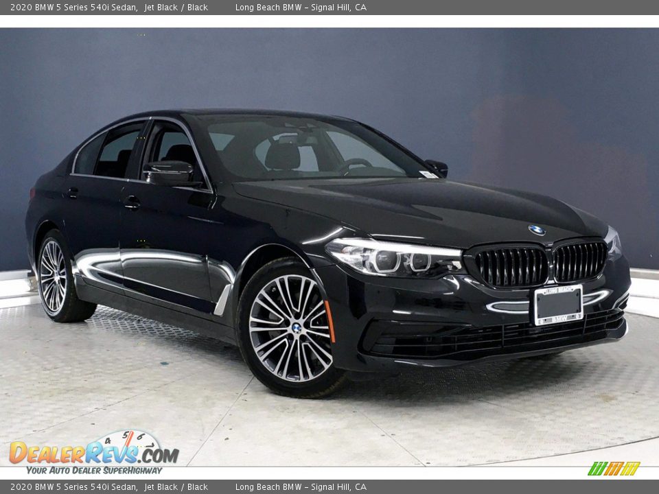 2020 BMW 5 Series 540i Sedan Jet Black / Black Photo #19