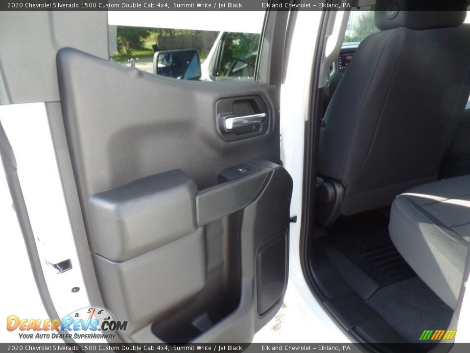 2020 Chevrolet Silverado 1500 Custom Double Cab 4x4 Summit White / Jet Black Photo #32