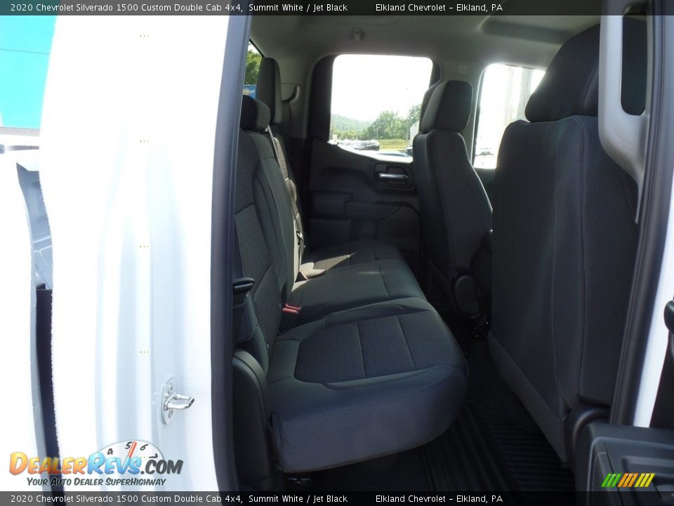 2020 Chevrolet Silverado 1500 Custom Double Cab 4x4 Summit White / Jet Black Photo #35