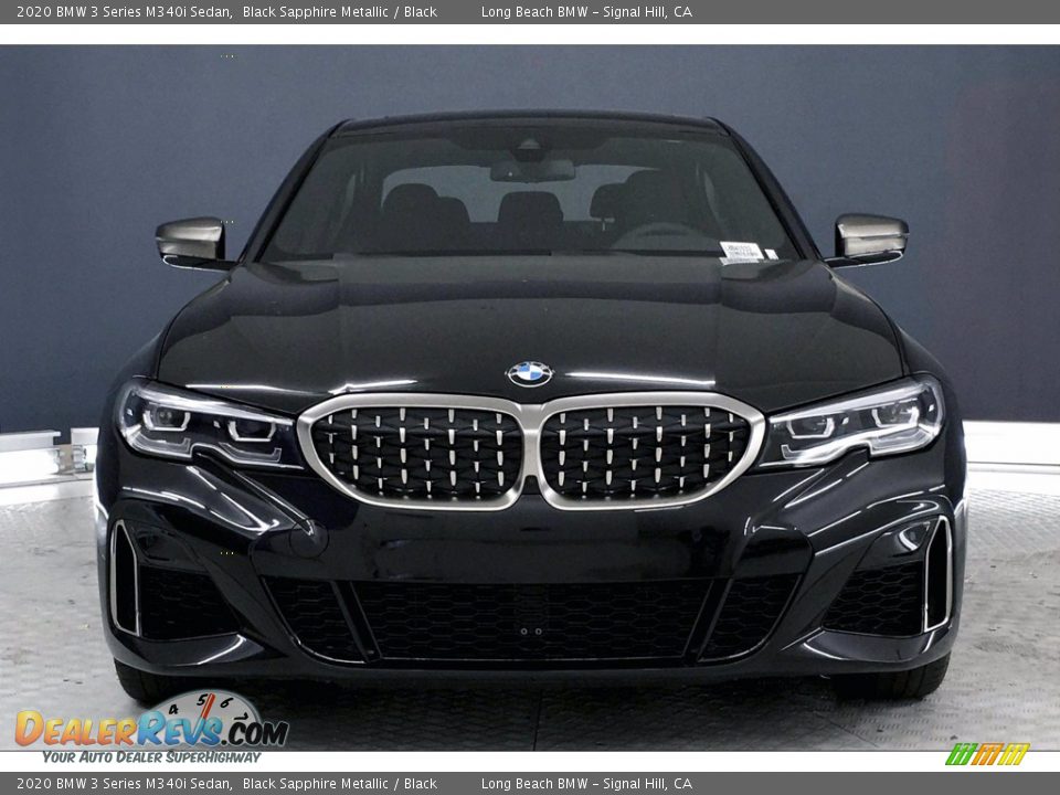 Black Sapphire Metallic 2020 BMW 3 Series M340i Sedan Photo #2