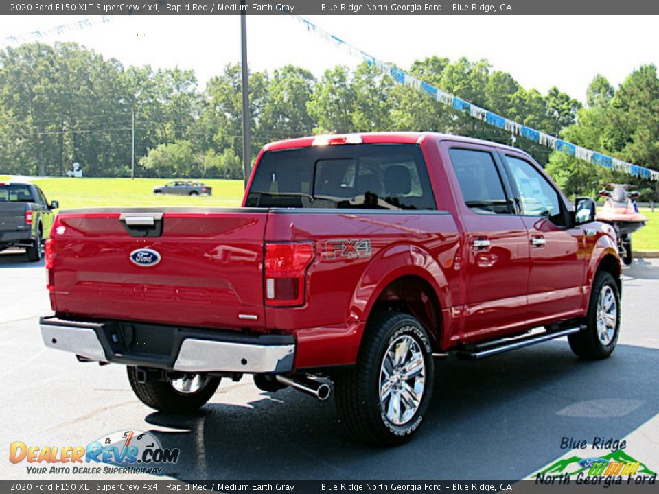 2020 Ford F150 XLT SuperCrew 4x4 Rapid Red / Medium Earth Gray Photo #5
