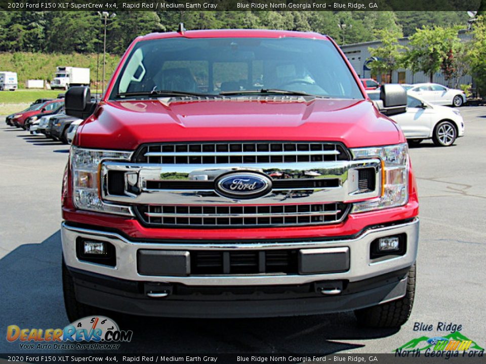 2020 Ford F150 XLT SuperCrew 4x4 Rapid Red / Medium Earth Gray Photo #8