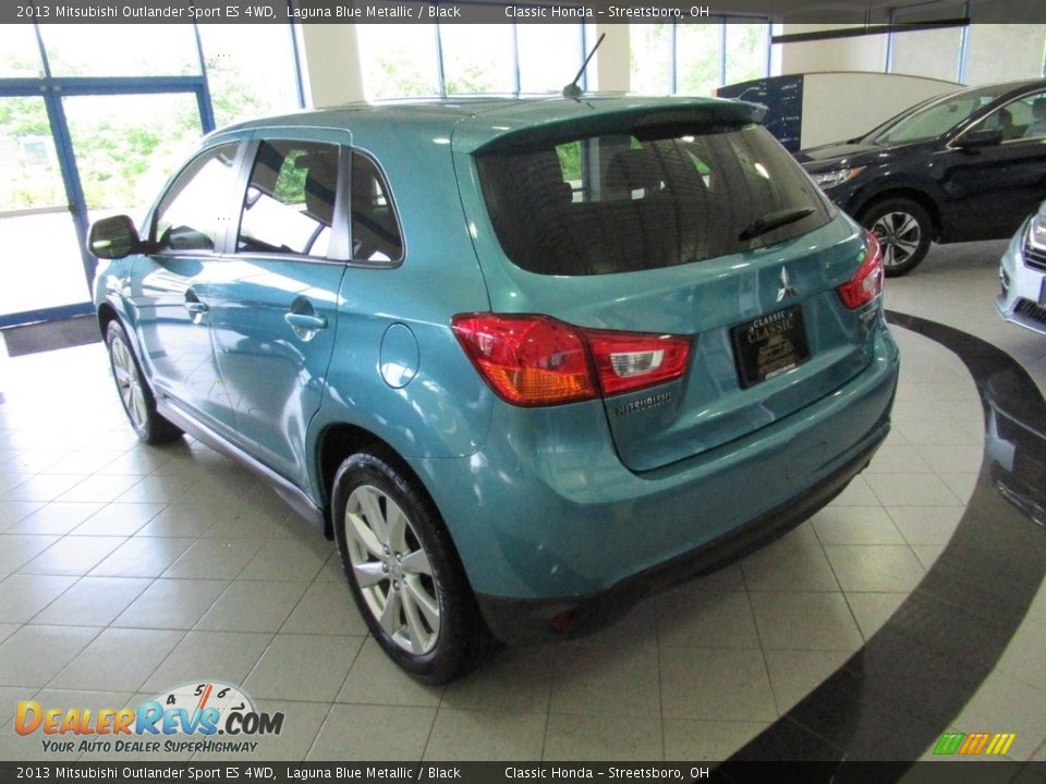 2013 Mitsubishi Outlander Sport ES 4WD Laguna Blue Metallic / Black Photo #3