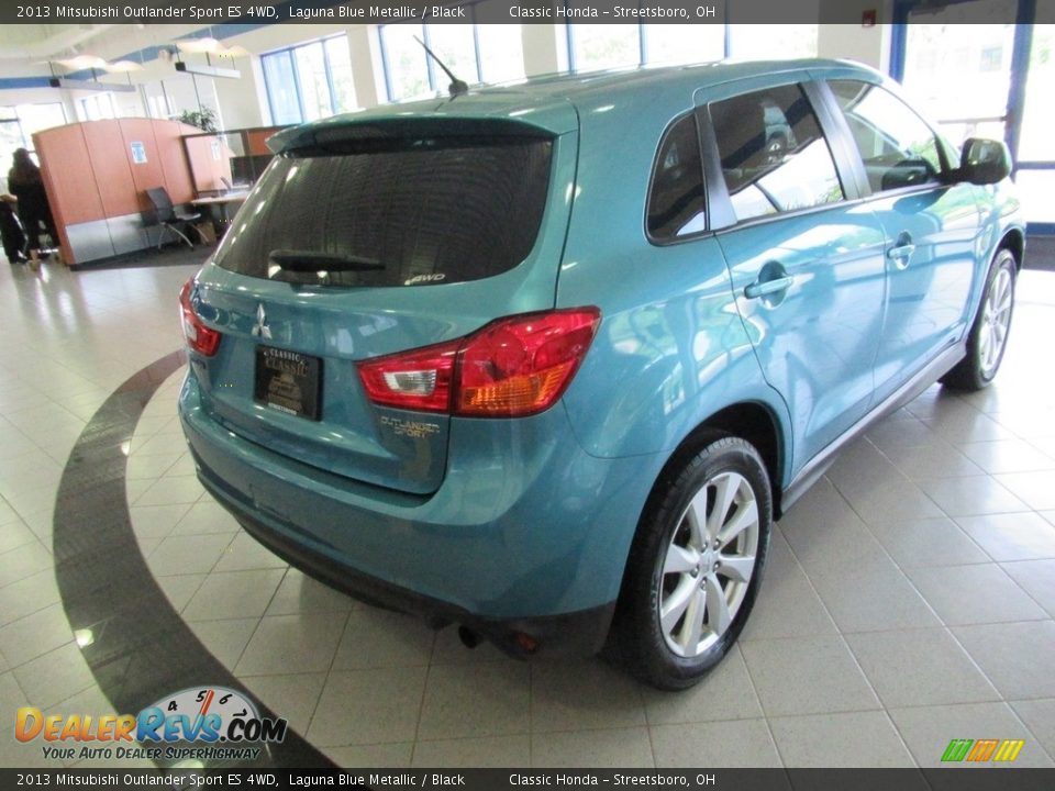 2013 Mitsubishi Outlander Sport ES 4WD Laguna Blue Metallic / Black Photo #4