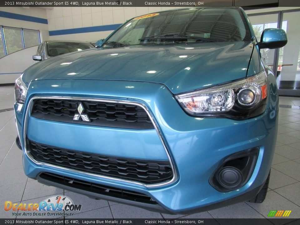 2013 Mitsubishi Outlander Sport ES 4WD Laguna Blue Metallic / Black Photo #7