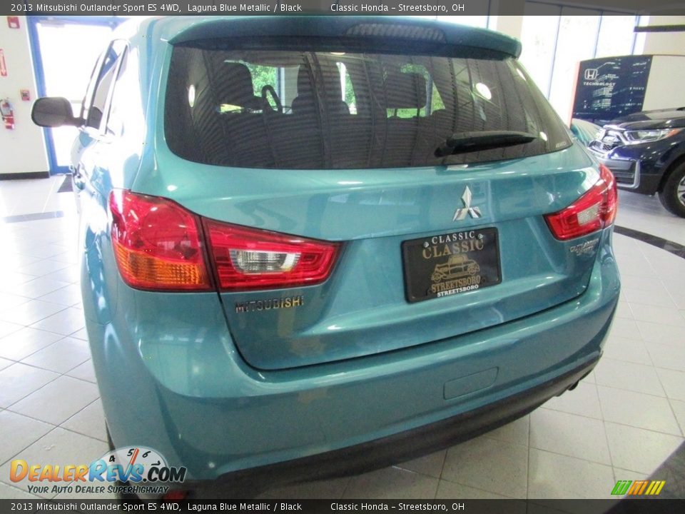 2013 Mitsubishi Outlander Sport ES 4WD Laguna Blue Metallic / Black Photo #9