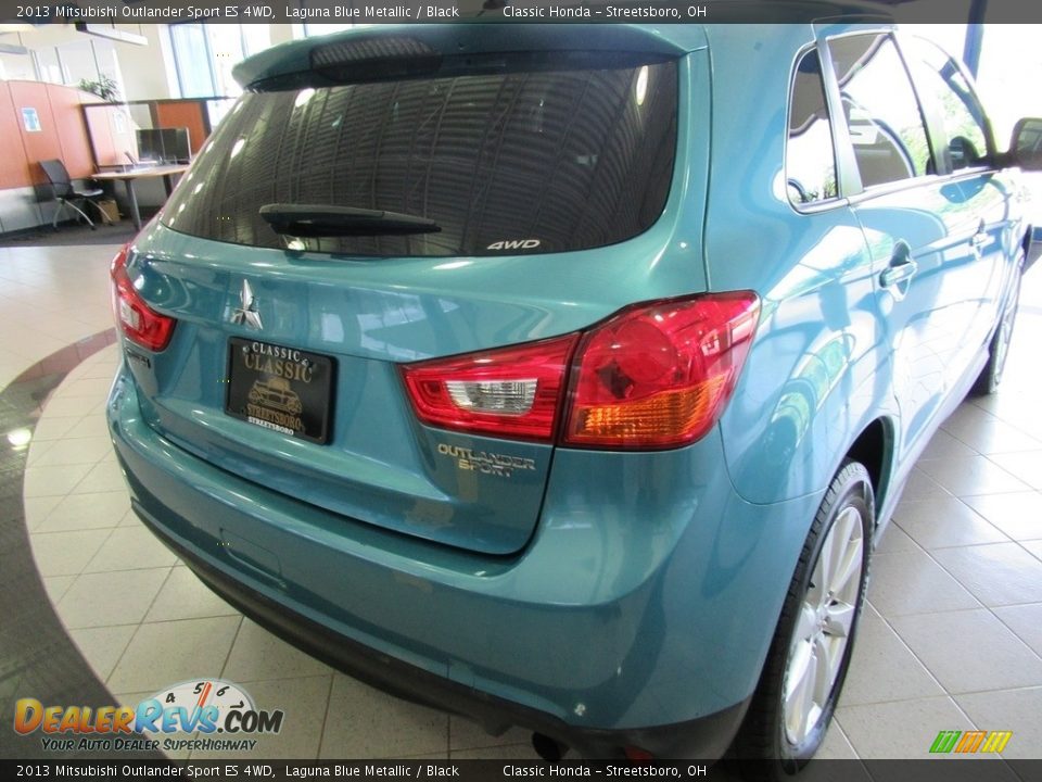 2013 Mitsubishi Outlander Sport ES 4WD Laguna Blue Metallic / Black Photo #10