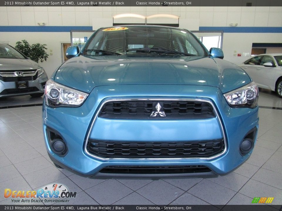 2013 Mitsubishi Outlander Sport ES 4WD Laguna Blue Metallic / Black Photo #13