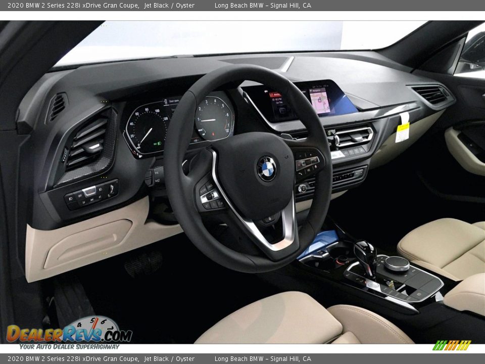 2020 BMW 2 Series 228i xDrive Gran Coupe Jet Black / Oyster Photo #7