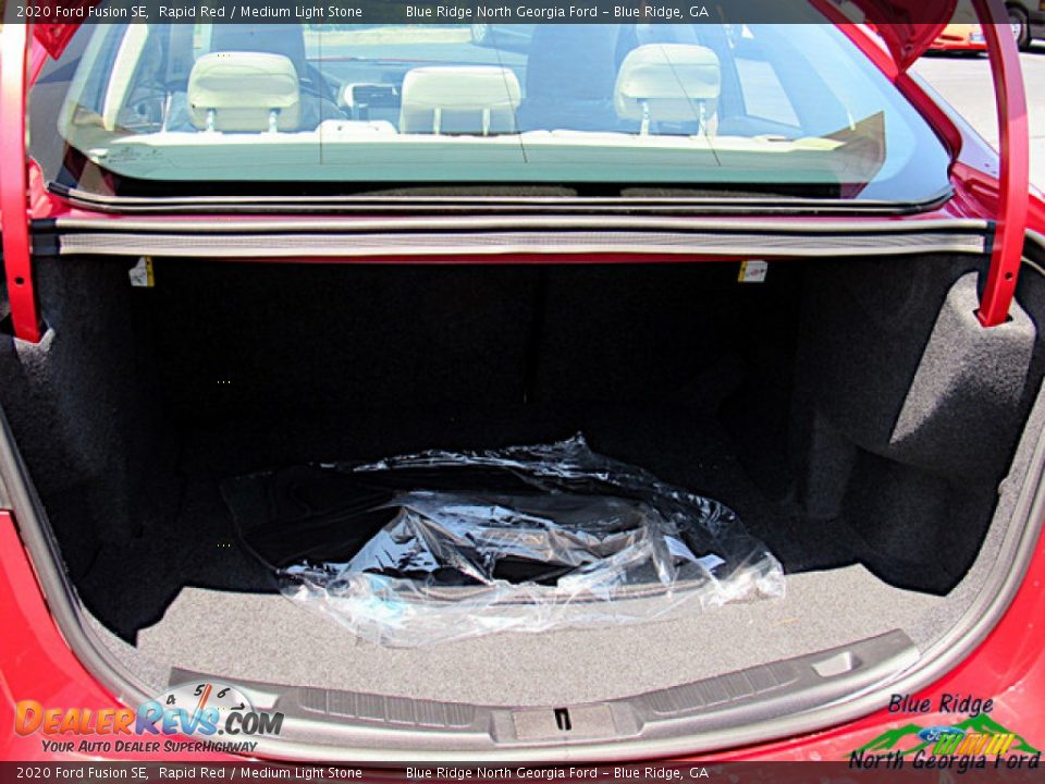 2020 Ford Fusion SE Rapid Red / Medium Light Stone Photo #14