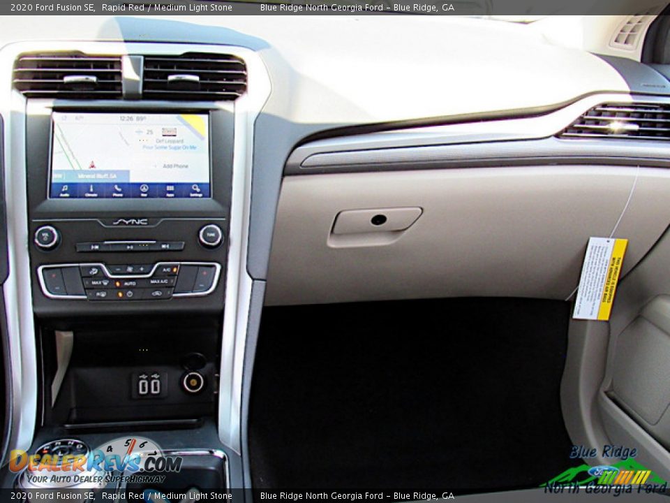 2020 Ford Fusion SE Rapid Red / Medium Light Stone Photo #16