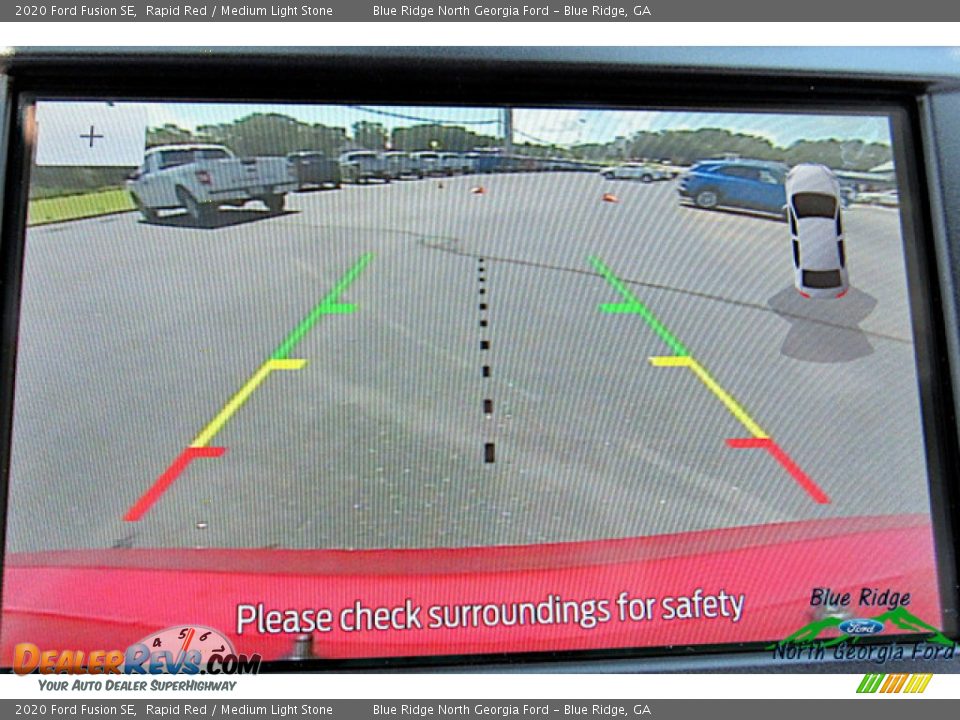 2020 Ford Fusion SE Rapid Red / Medium Light Stone Photo #20