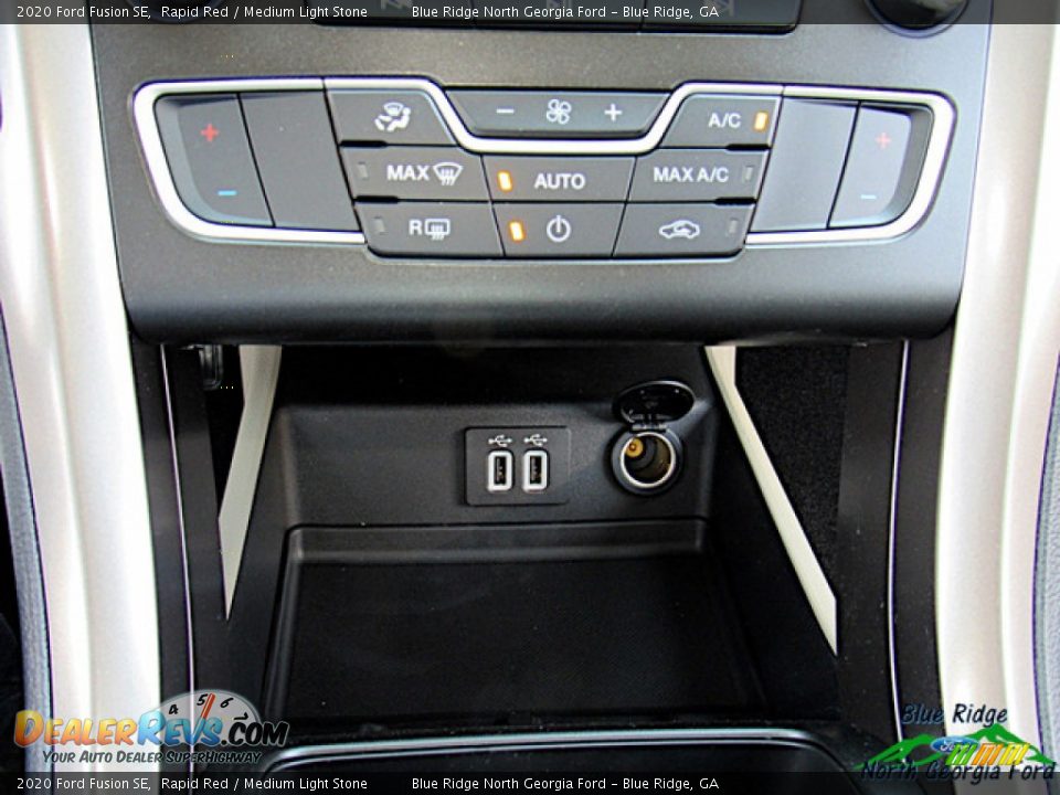 2020 Ford Fusion SE Rapid Red / Medium Light Stone Photo #21