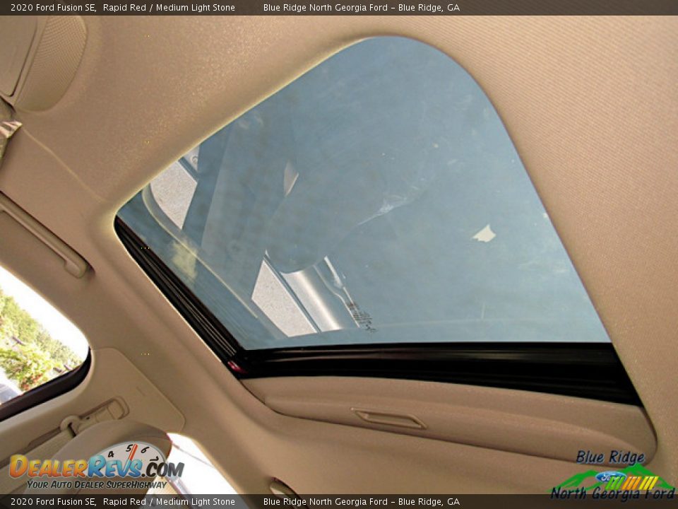 2020 Ford Fusion SE Rapid Red / Medium Light Stone Photo #23