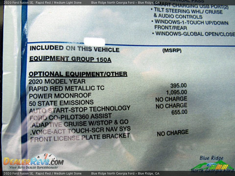 2020 Ford Fusion SE Rapid Red / Medium Light Stone Photo #25