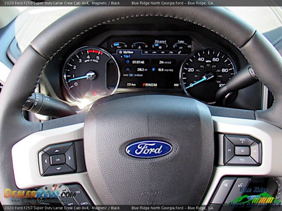 2020 Ford F250 Super Duty Lariat Crew Cab 4x4 Magnetic / Black Photo #17