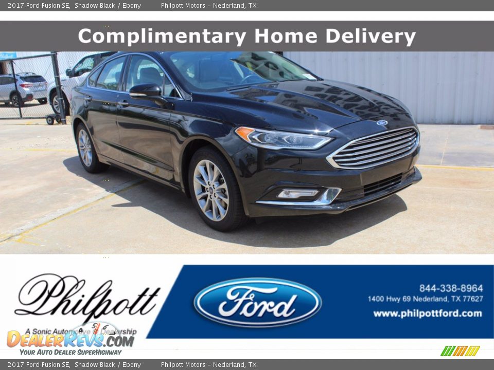 2017 Ford Fusion SE Shadow Black / Ebony Photo #1