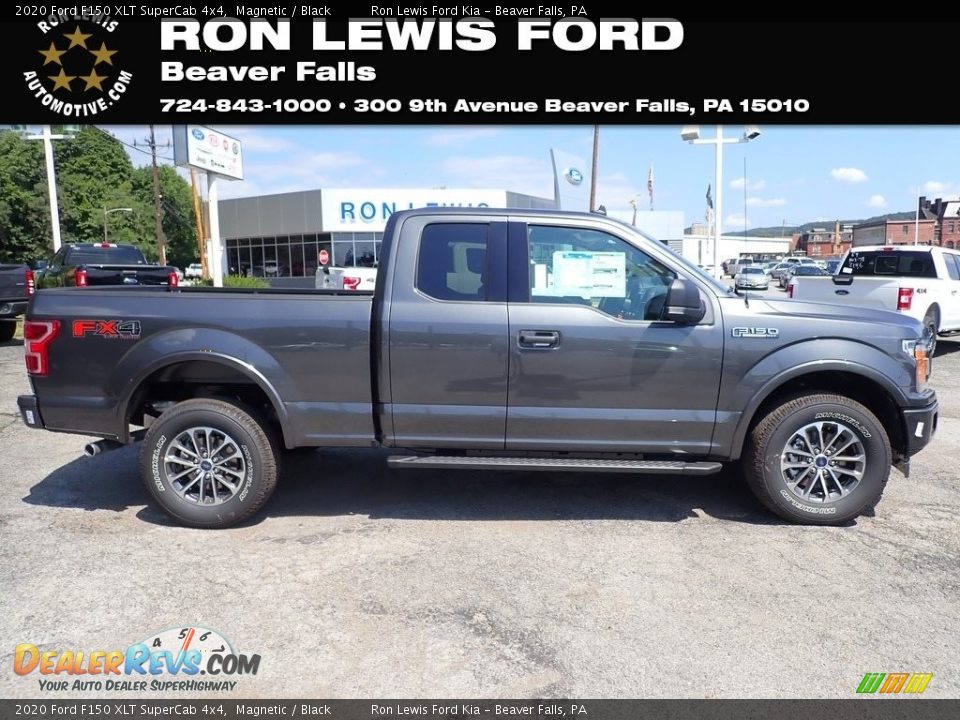 2020 Ford F150 XLT SuperCab 4x4 Magnetic / Black Photo #1