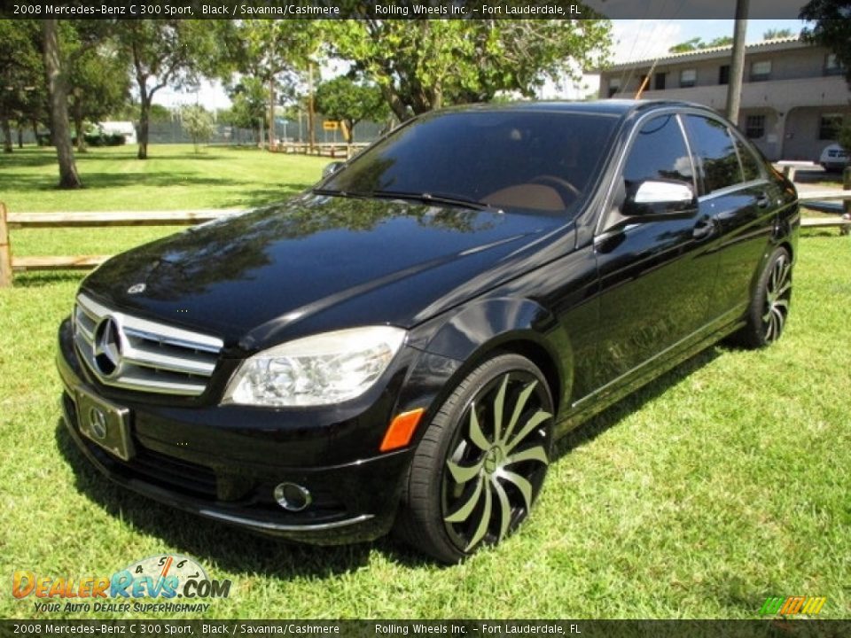 2008 Mercedes-Benz C 300 Sport Black / Savanna/Cashmere Photo #1