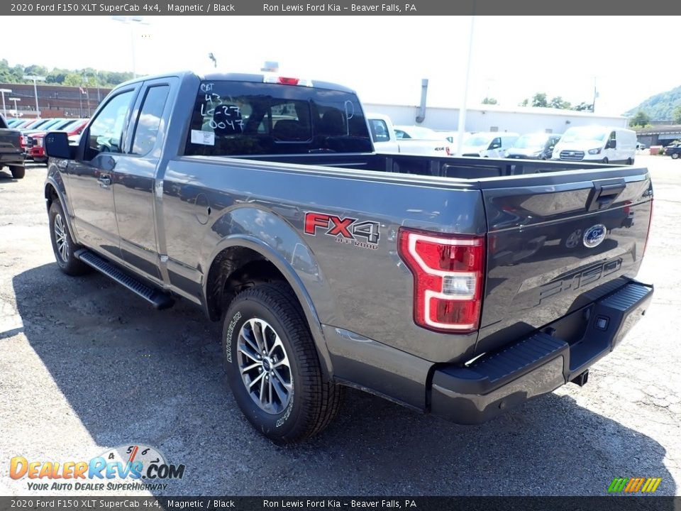 2020 Ford F150 XLT SuperCab 4x4 Magnetic / Black Photo #4