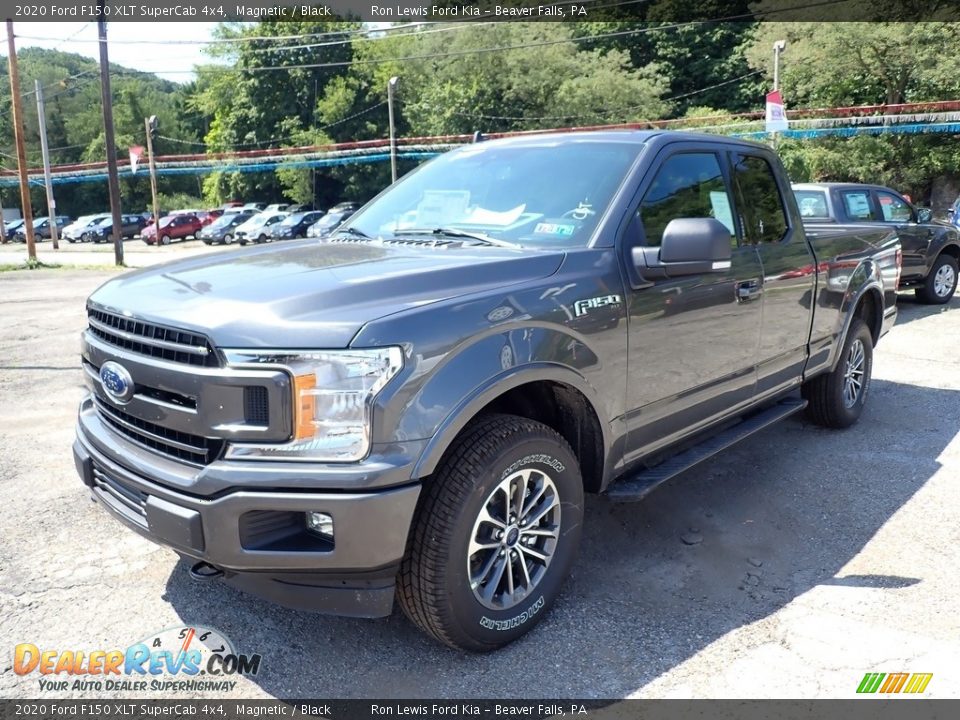 2020 Ford F150 XLT SuperCab 4x4 Magnetic / Black Photo #6