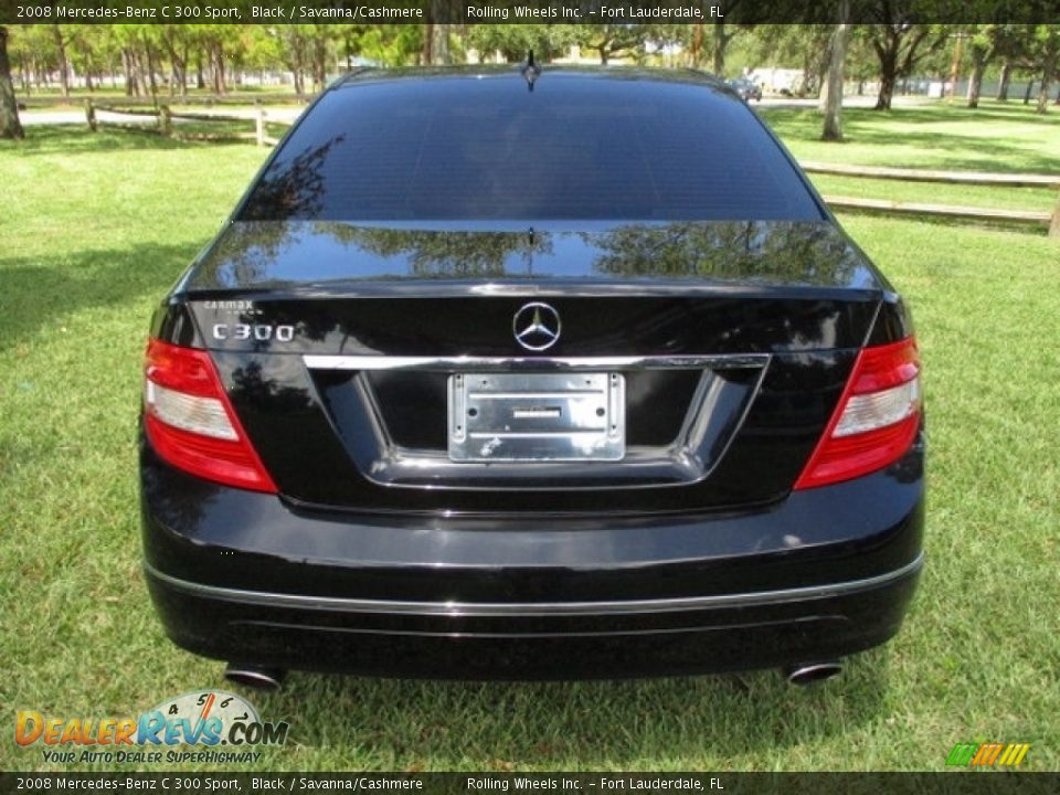 2008 Mercedes-Benz C 300 Sport Black / Savanna/Cashmere Photo #7