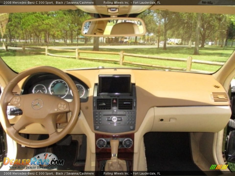 2008 Mercedes-Benz C 300 Sport Black / Savanna/Cashmere Photo #8