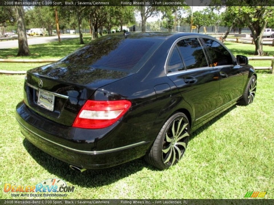 2008 Mercedes-Benz C 300 Sport Black / Savanna/Cashmere Photo #9