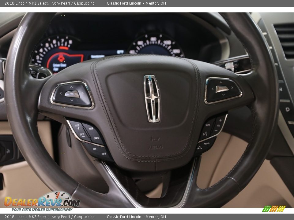 2018 Lincoln MKZ Select Ivory Pearl / Cappuccino Photo #11