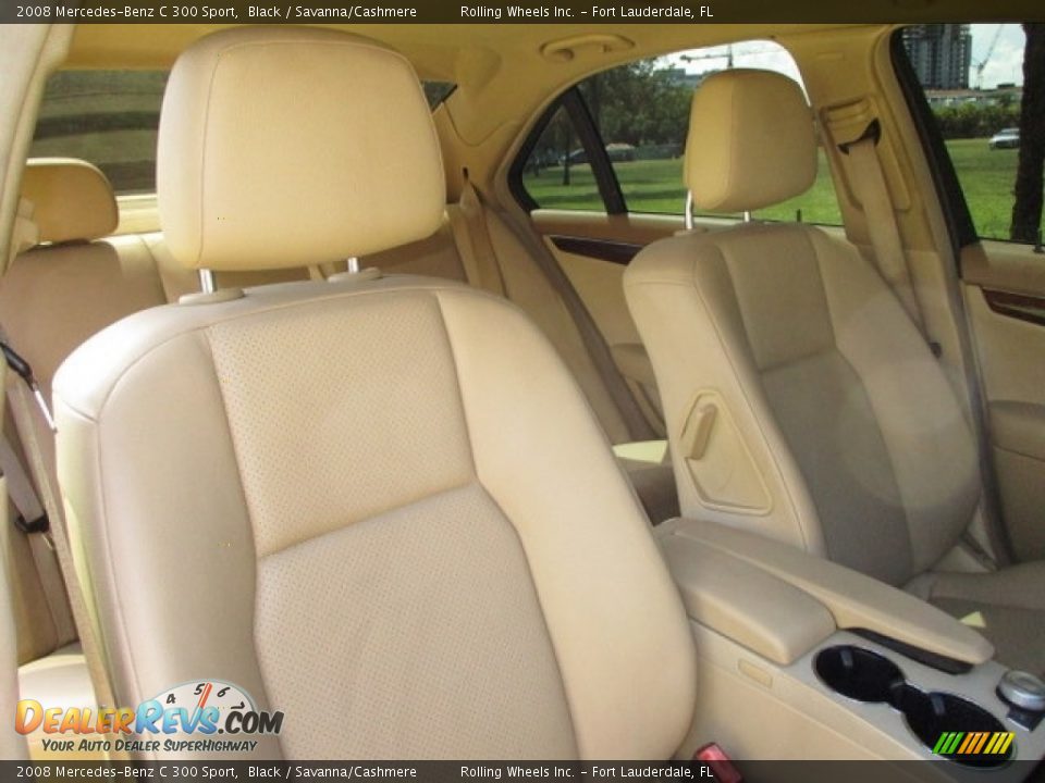 2008 Mercedes-Benz C 300 Sport Black / Savanna/Cashmere Photo #10