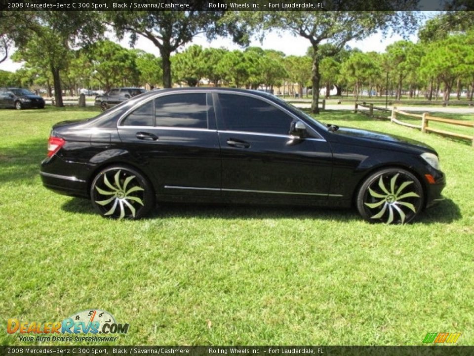 2008 Mercedes-Benz C 300 Sport Black / Savanna/Cashmere Photo #11